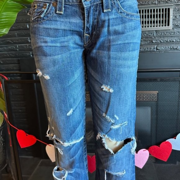 Women's True Religion Joey Dark Hollow 1st Edition Twisted Inseam Jeans, Sz 30 - Picture 9 of 14